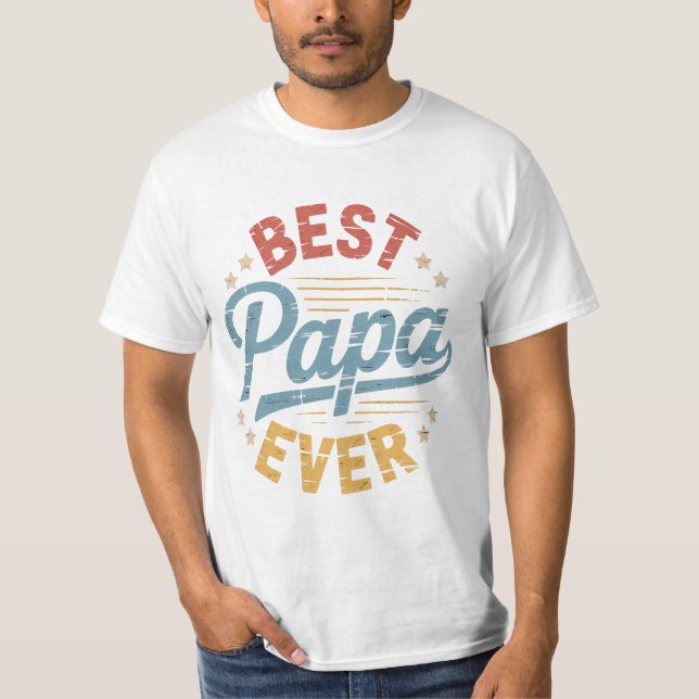 Melhor Papai de Todos Camiseta Divertida Presente  (Frente)