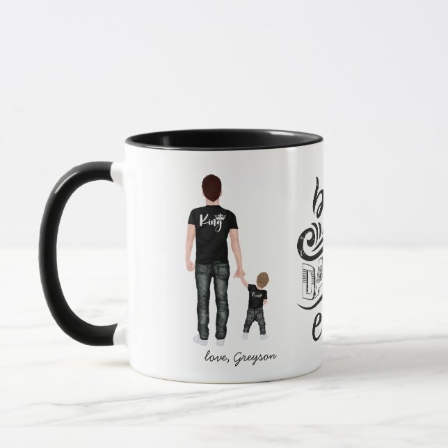 Melhor Papai do Mundo | Adicione sua Foto Caneca (Esquerda)