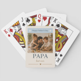 Melhor Papai do Mundo Cartas de Baralho - Presente