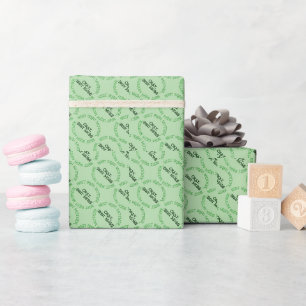 Melhor papel de embrulho verde brilhante para Mãe 