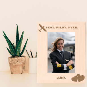 Melhor Piloto De Avião E Coração, Personalizado Si