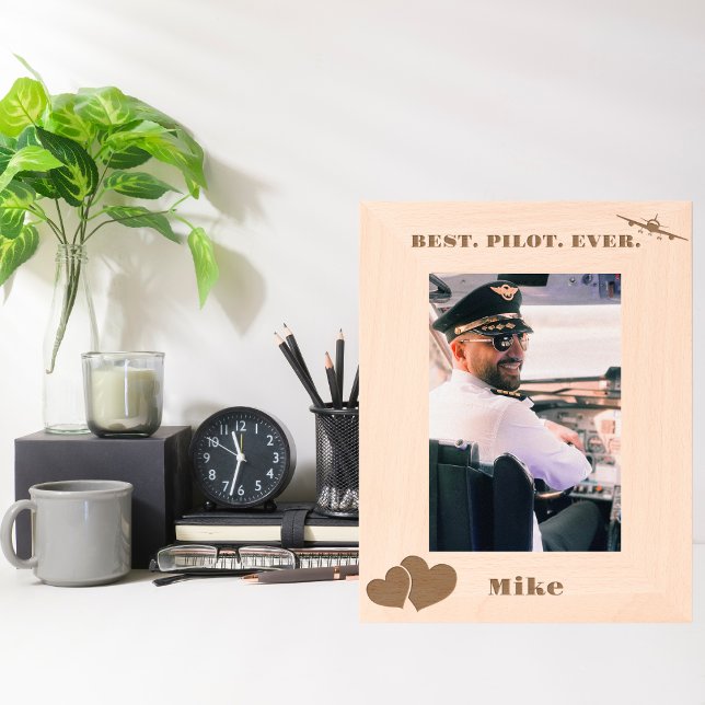 Melhor Piloto De Avião E Coração, Personalizado Si (Criador carregado)