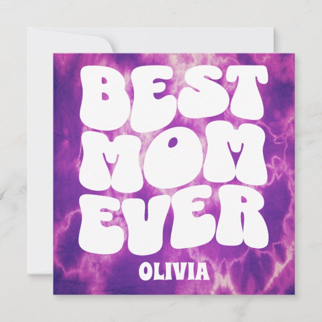 Melhor Placa De Dia de as mães Roxo Da Mãe (Frente)