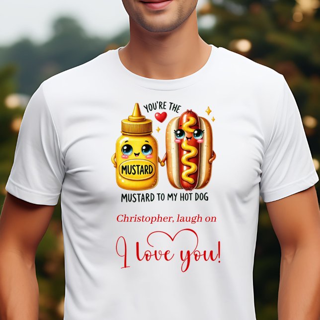 Melhor Presente de Amor Camiseta Engraçada de Comi (Best Love Gift Funny Food Valentine Men T-Shirt)