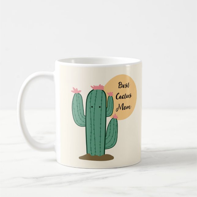 Melhor Presente de Xícara de Café para Mãe Cacto (Esquerda)