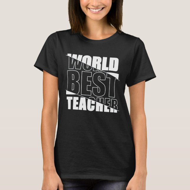 Melhor Professora do Mundo - Camiseta (Frente)