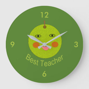 Melhor Professora Feliz Relógio de Parede da Apple