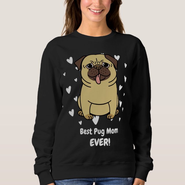 Melhor Pug Mãe Alguma Vez Clássica Camisa 889 (Frente)