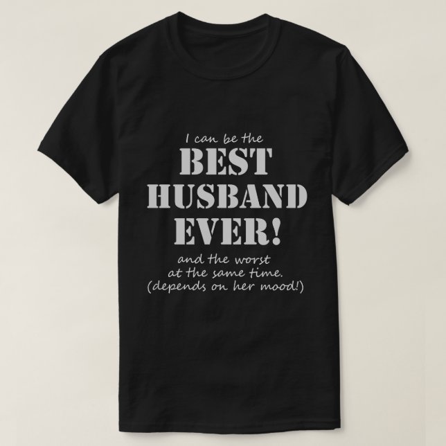 Melhor t-shirt engraçado do marido nunca (Frente do Design)
