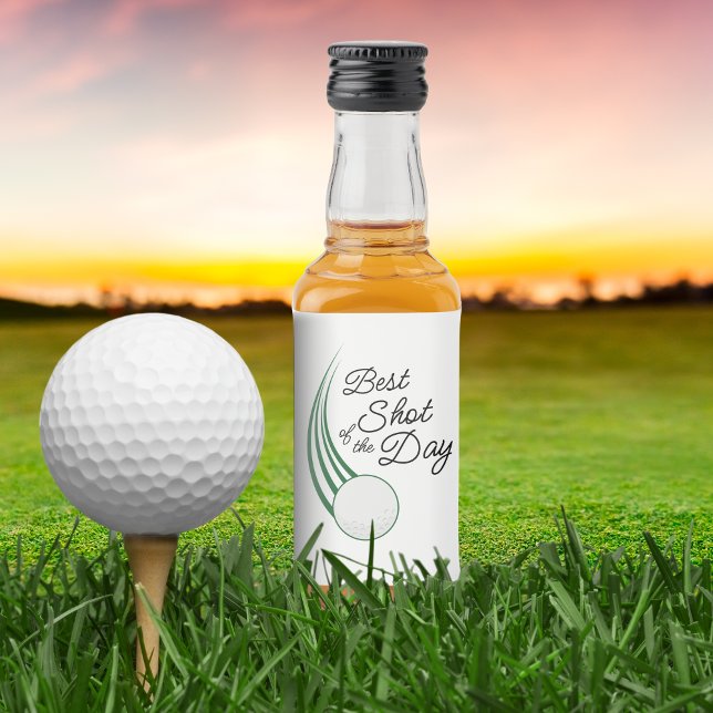 Melhor Tacada do Dia Favor Golf (Best shot of the day Golf favor miniature liquor labels)