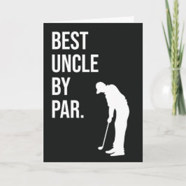 Melhor Tio Por Par Cartões de Golfe Divertidos Hum