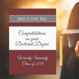 Melhor Vendedor! Cartão de Doutorado (Ph.D.)