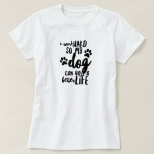 Melhor vida para o t-shirt básico do cão