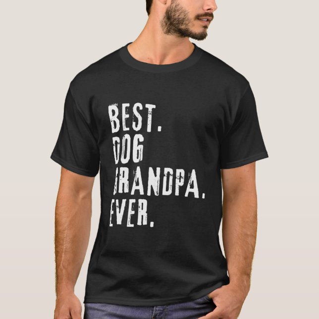 Melhor Vovô De Cão Alguma Camisa De Folga Longa (Frente)