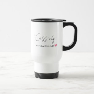 Melhor Vovó de Monograma   Caneca de viagem person