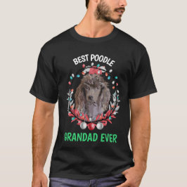 Melhor vovô de poodle em T-Shirt