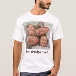 Melhor Vovô Família Alguma Foto T-Shirt