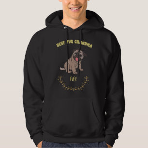 Melhor Vovó Pug Nunca - Eu Amo Minha Camiseta Cach