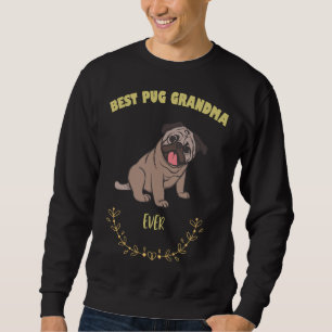 Melhor Vovó Pug Nunca - Eu Amo Minha Camiseta Cach