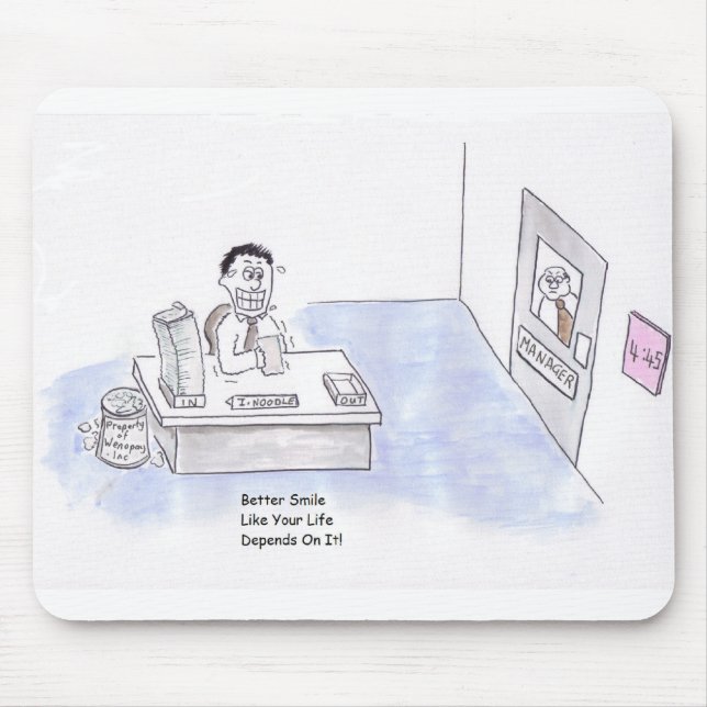 Melhore o sorriso Mousepad (Frente)