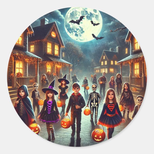 Melhores adesivos festa de halloween  (Frente)