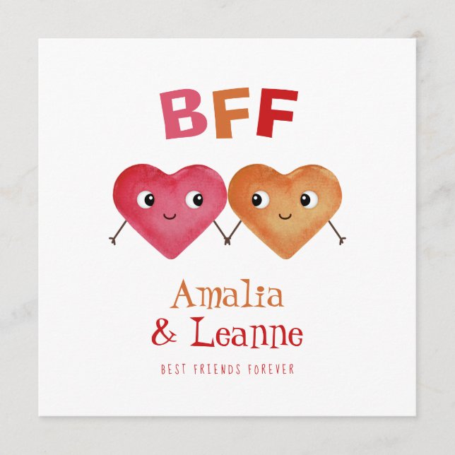 Melhores Amigas Para Sempre Cute Amizade Dia dos N (Frente)