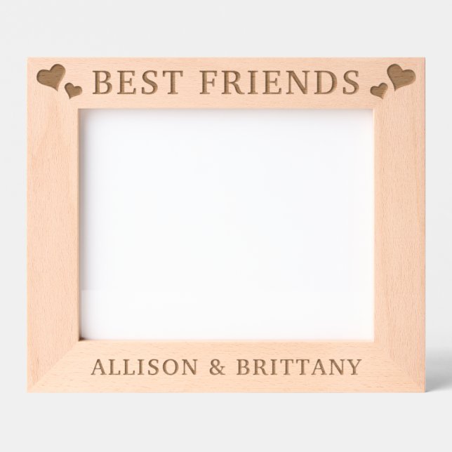 Melhores Amigos de Corações Personalizados (Front)