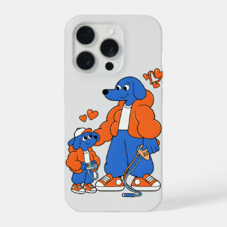 Melhores Amigos: Duo Pai e Filho do Cachorro Azul
