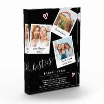 melhores amigos escrevem 3 fotos com grade de cola