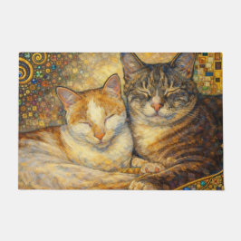 Melhores Amigos Gatos Tapete de Porta inspirado em