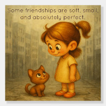 Melhores Amigos - Menina e Gato