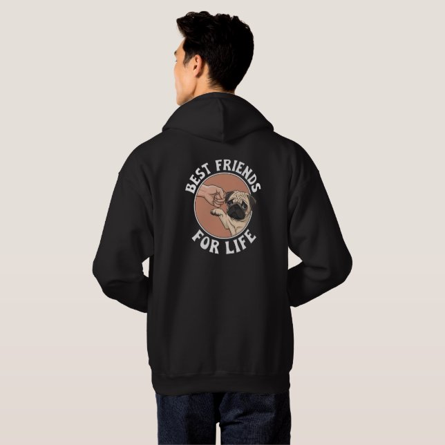 Melhores Amigos para Camiseta de Vida | Humano e P (Parte Traseira Completa)