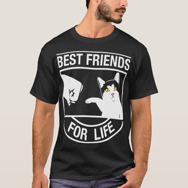Melhores amigos para t-shirt do gato de Life_ (Frente)
