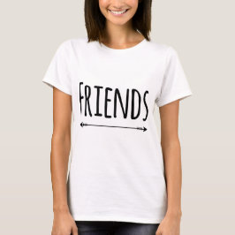 Melhores amigos que combinam a parte 2 dos t-shirt