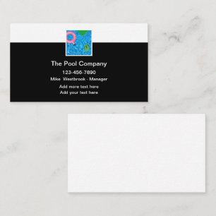 Melhores Cartões de visitas do Serviço de Piscina