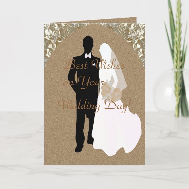 Melhores Desejos nos seus Cartões de Casamento (Frente)