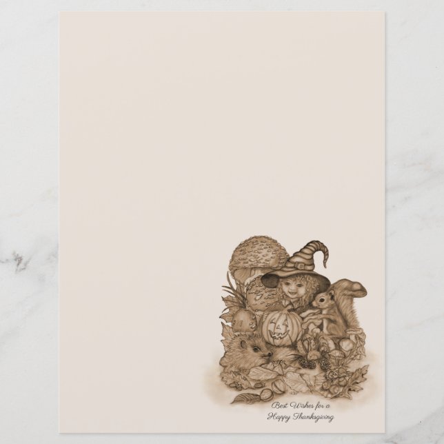 Melhores Desejos para uma Feliz Ação de Graças (Frente)
