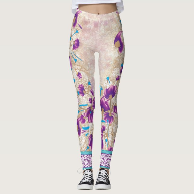 Melhores Leggings de alto nível abandonadas e flar (Frente)
