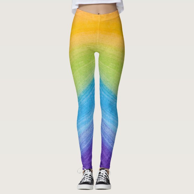 Melhores Leggings de Aquarela para adequar seus go (Frente)