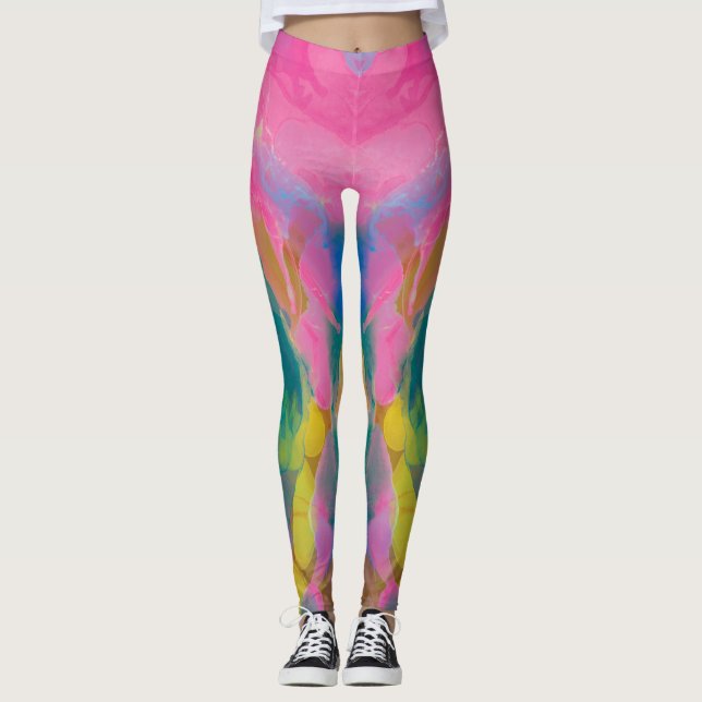 Melhores Leggings de Aquarela para Autoexpressão (Frente)