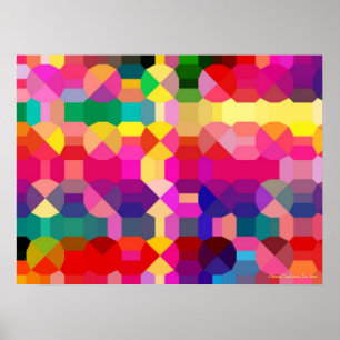 MELHORES POSTERS - ARTE GEOMÉTRICA DE CAIXA-CHUVA 