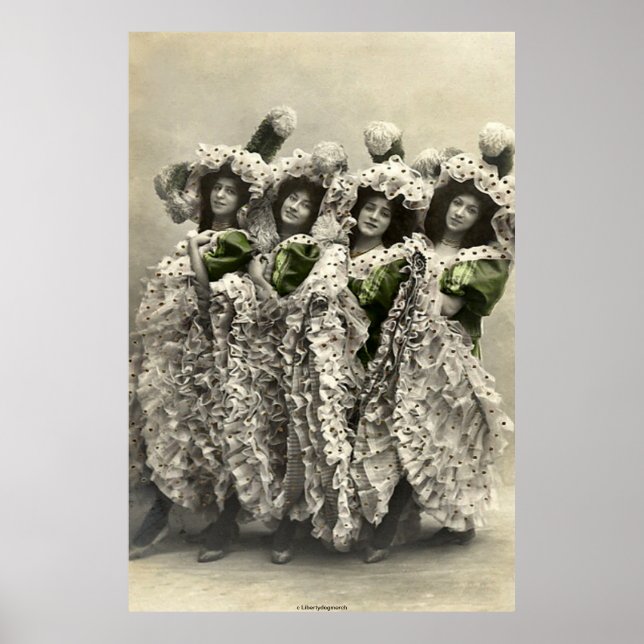 MELHORES POSTERS - HUMOR - CANCAN DANCERS - FOTOGR (Frente)