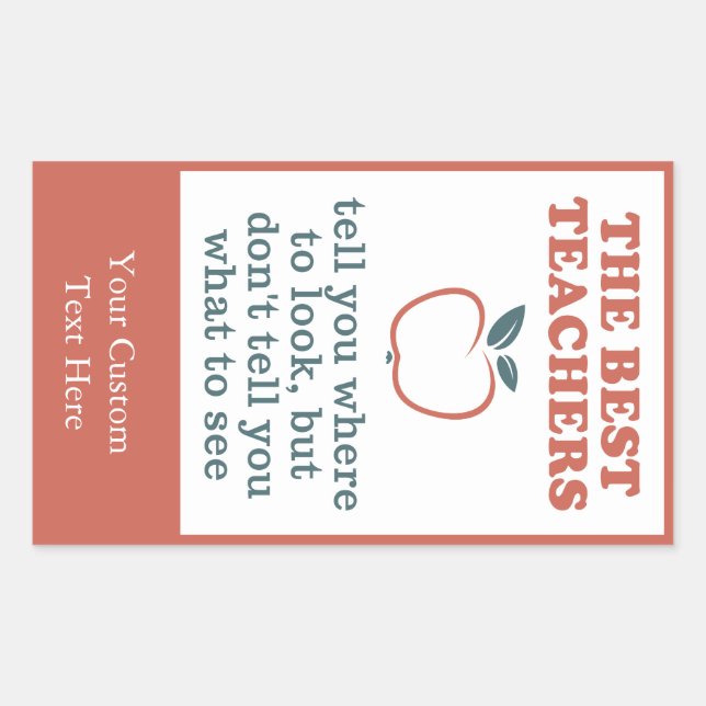 MELHORES PROFESSORES, autocolantes personalizados (Frente)