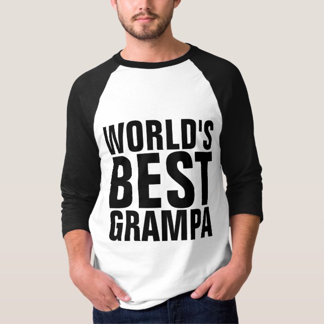 MELHORES t-shirts GRAMPA DO MUNDO (Frente)