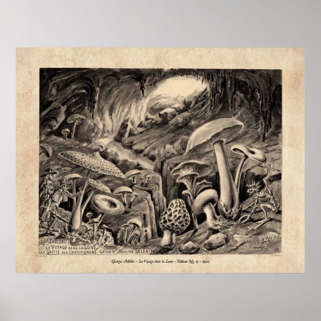 Méliès Voyage dans la Lune Tableau 15 Poster (Frente)