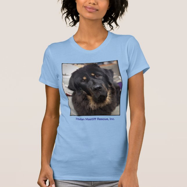Melissa Tibetan Mastiff Head, atirada em T-Shirt (Frente)