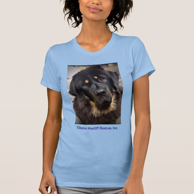 Melissa Tibetan Mastiff Head, atirada em T-Shirt (Frente)