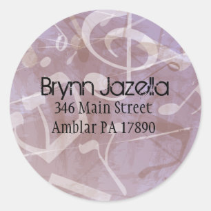 MELODIA da etiqueta do endereço do remetente de