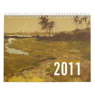 Melodia tropical, calendário da pintura do monte