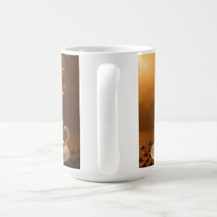 "Melodias em Vapor: Caneca de Arte de Xícara de Ca